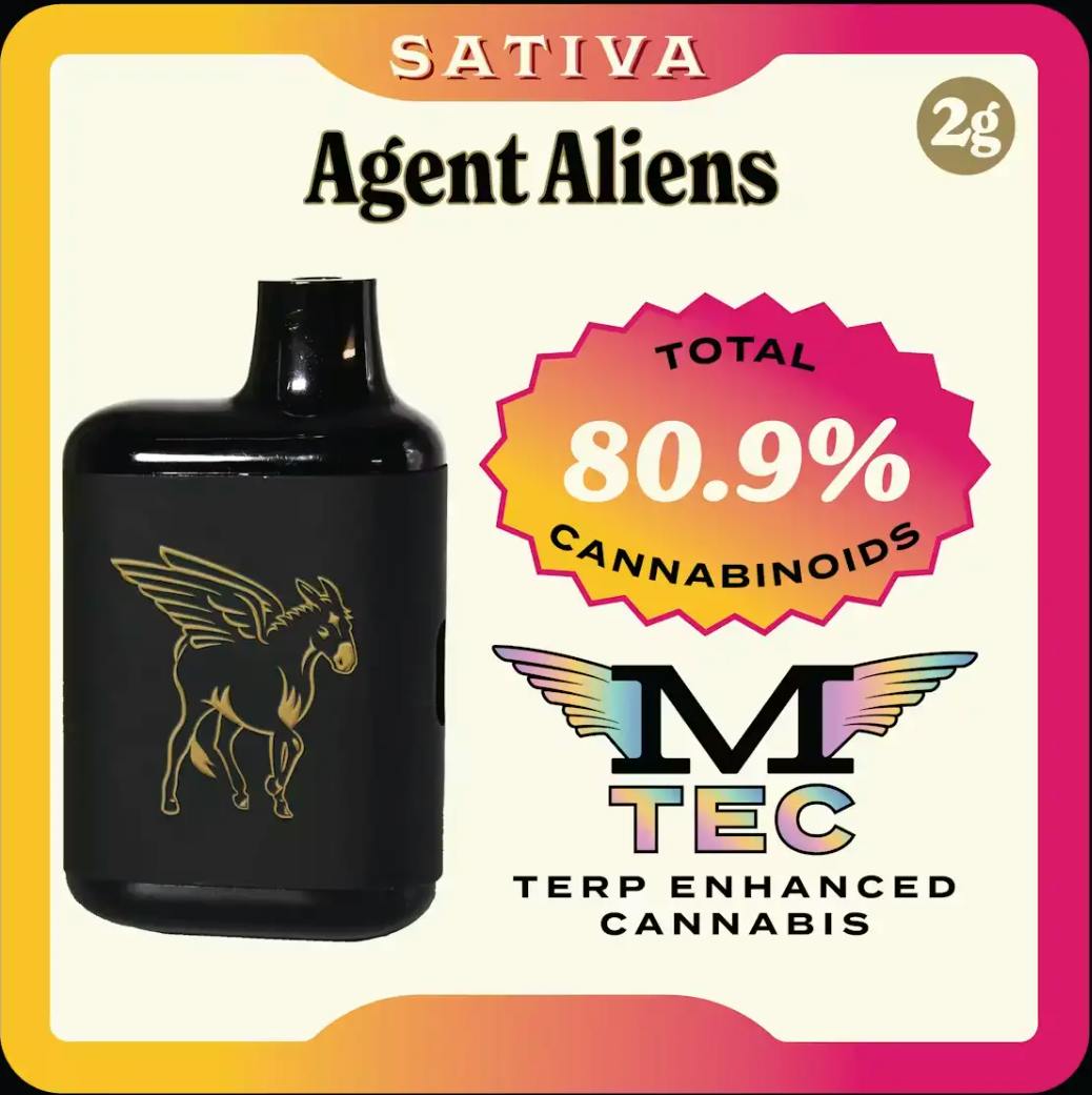 Mule Extracts - Agent Aliens | Dank Tank Live Resin Disposable | 2g - 1