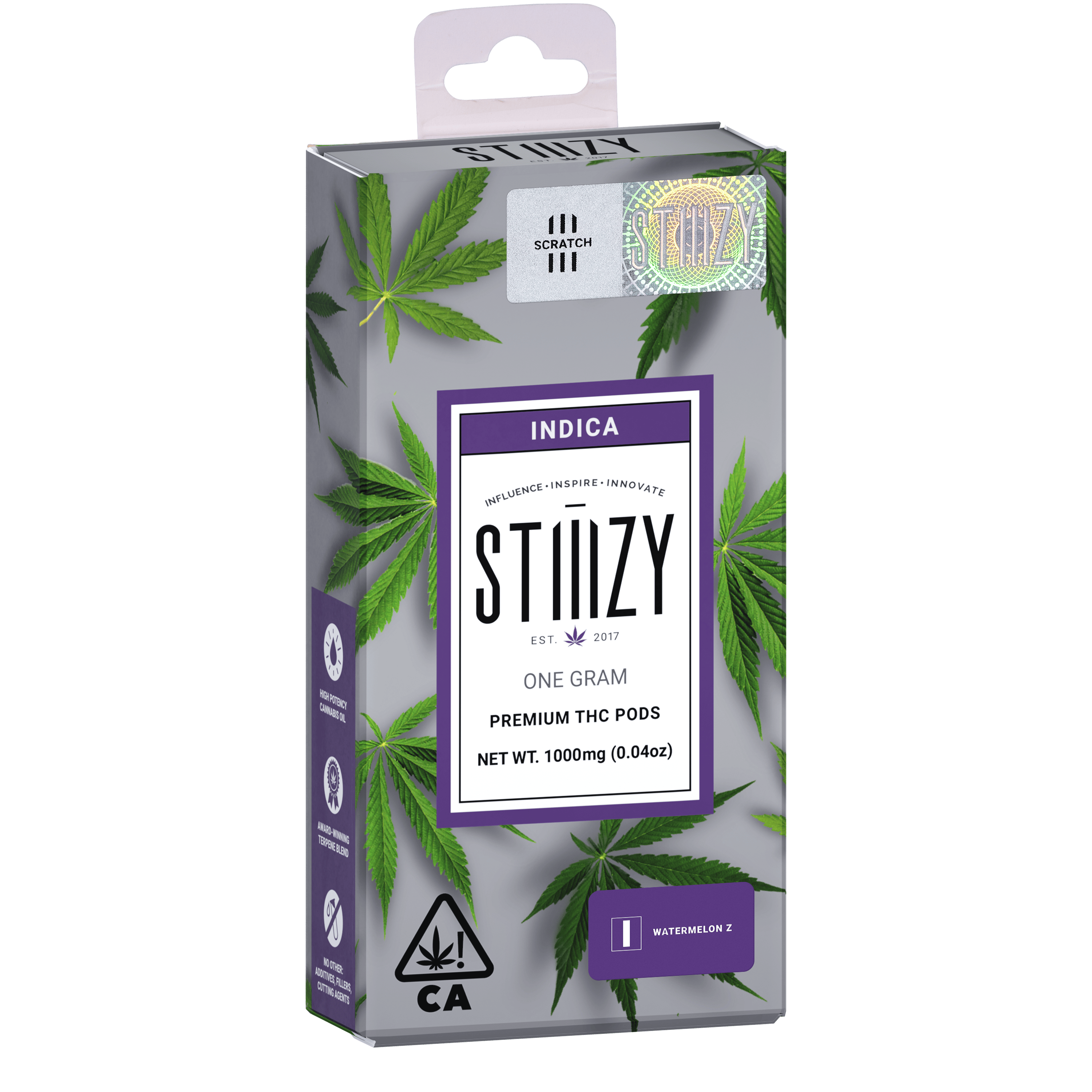 STIIIZY - Vape Cartridge - WATERMELON Z 1G Original THC Pod - STIIIZY - 1