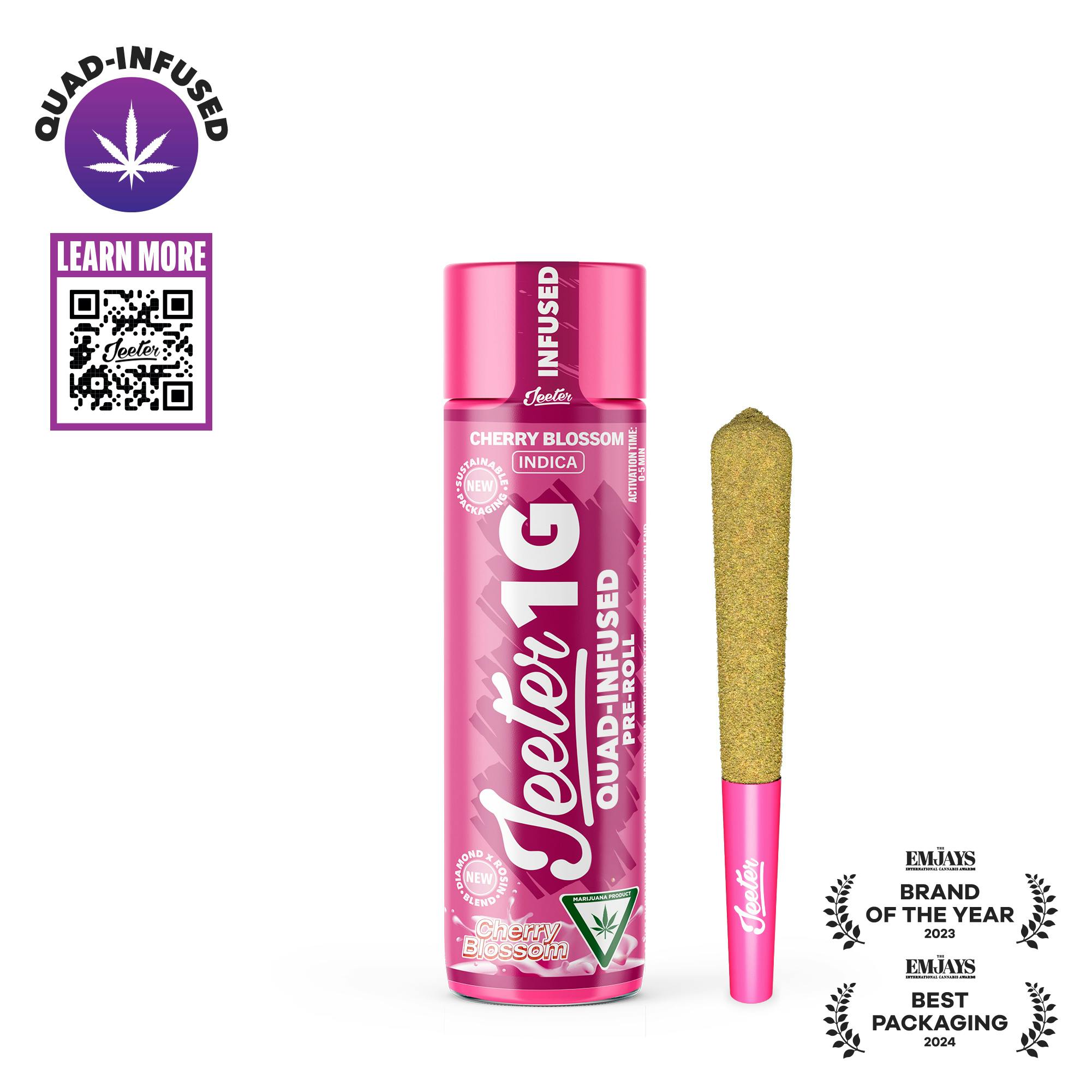 Jeeter - Jeeter | Cherry Blossom | Quad-Infused Joint | 1g - 1