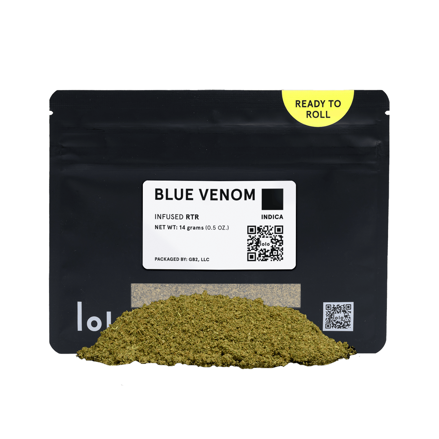 lolo - Blue Venom | Indoor Kief Infused Ready To Roll | 14g - 1