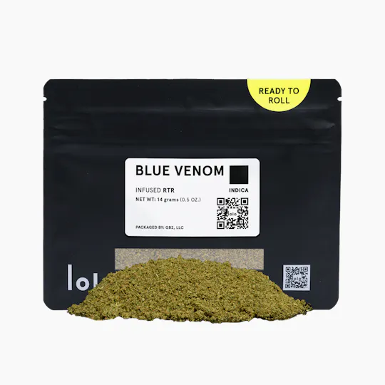 lolo - Blue Venom | Indoor Kief Infused Ready To Roll | 14g - 1