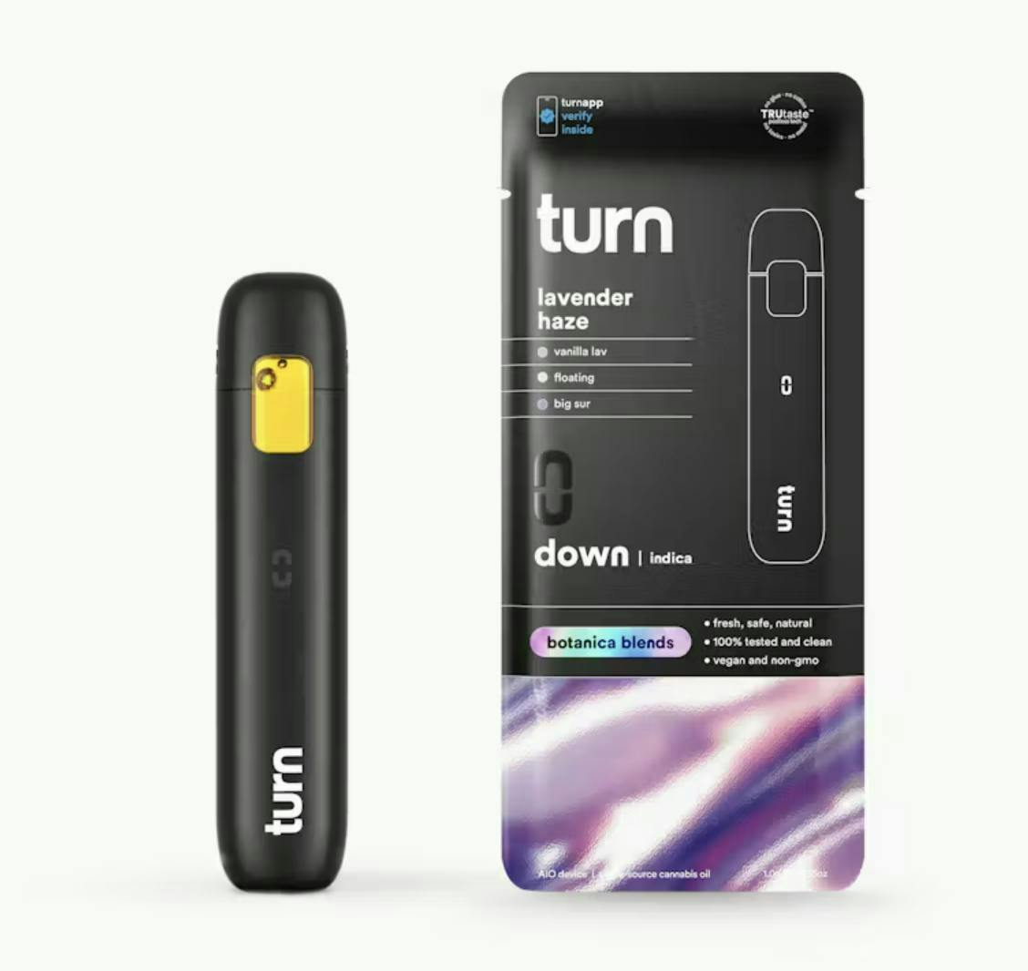 turn - Lavender Haze | Botanica Blends | AIO | Indica - 1
