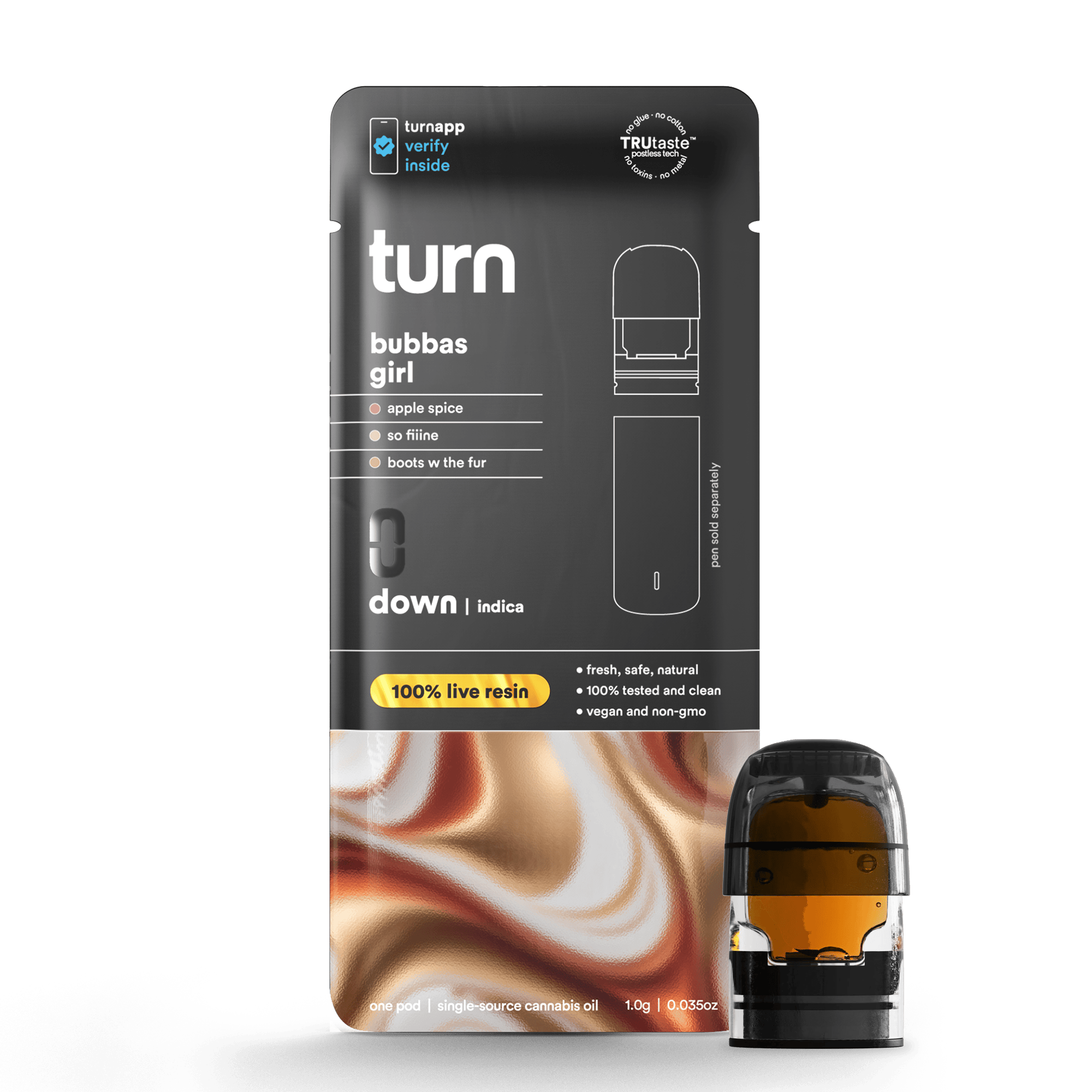 turn - Bubbas Girl | 100% Live Resin | Indica - 1