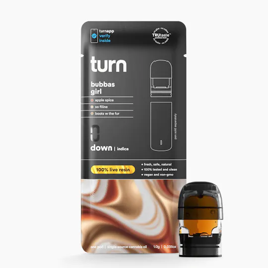 turn - Bubbas Girl | 100% Live Resin | Indica - 1