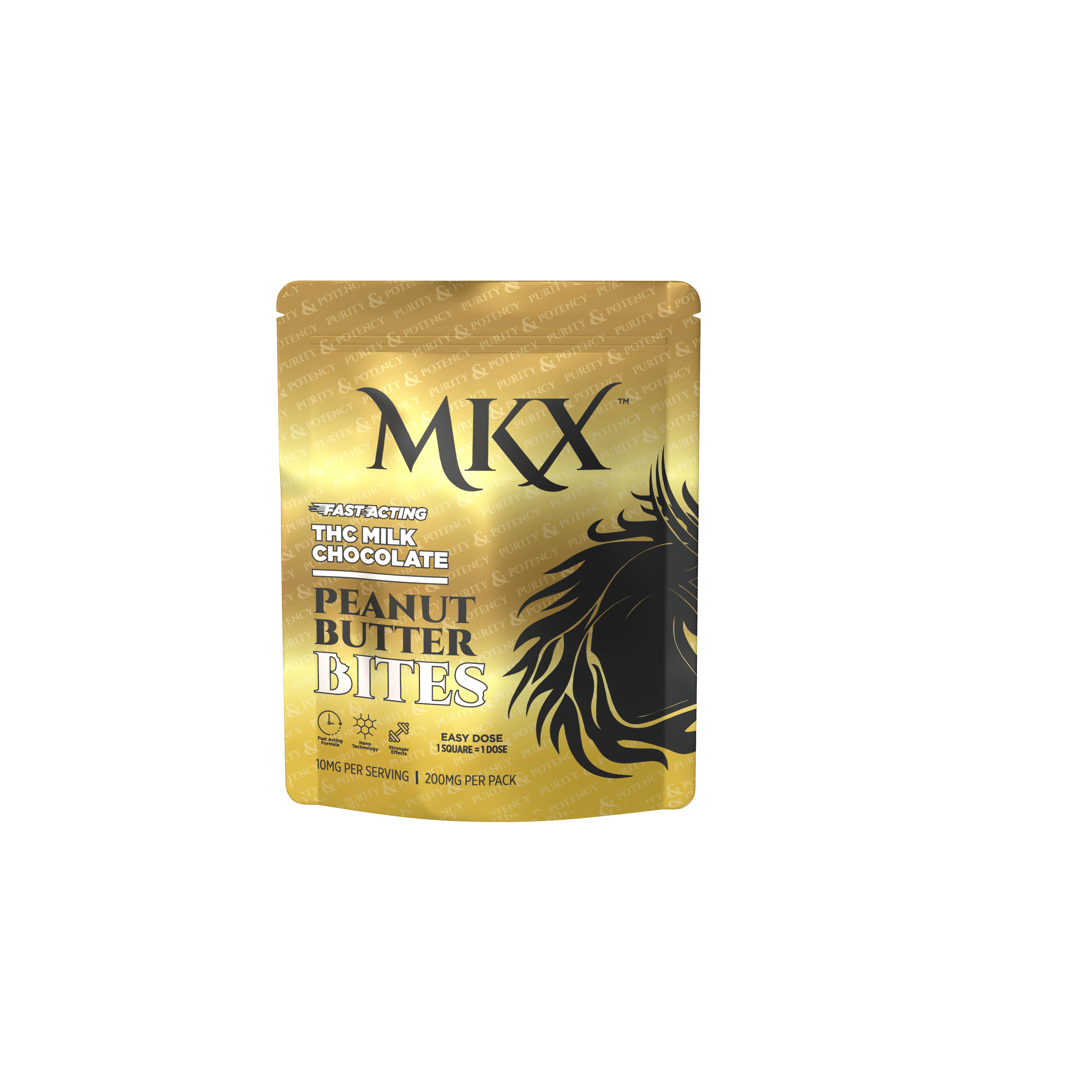 MKX Oil Co - Milk Chocolate Peanut Butter Bites | 200mg | 20ct | 10mg/ea - 1