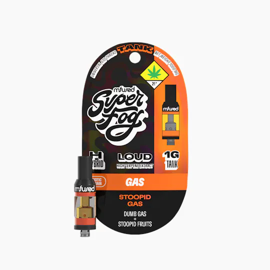 Super Fog by MFused - Stoopid Gas | LOUD High Terpene Extract Tank Cartridge | 1g - 1