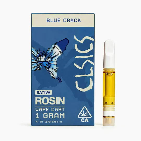 CLSICS Rosin & Rosin Infused Pre Rolls - Blue Crack - Live Rosin Vape Cartridge - 1g - 1