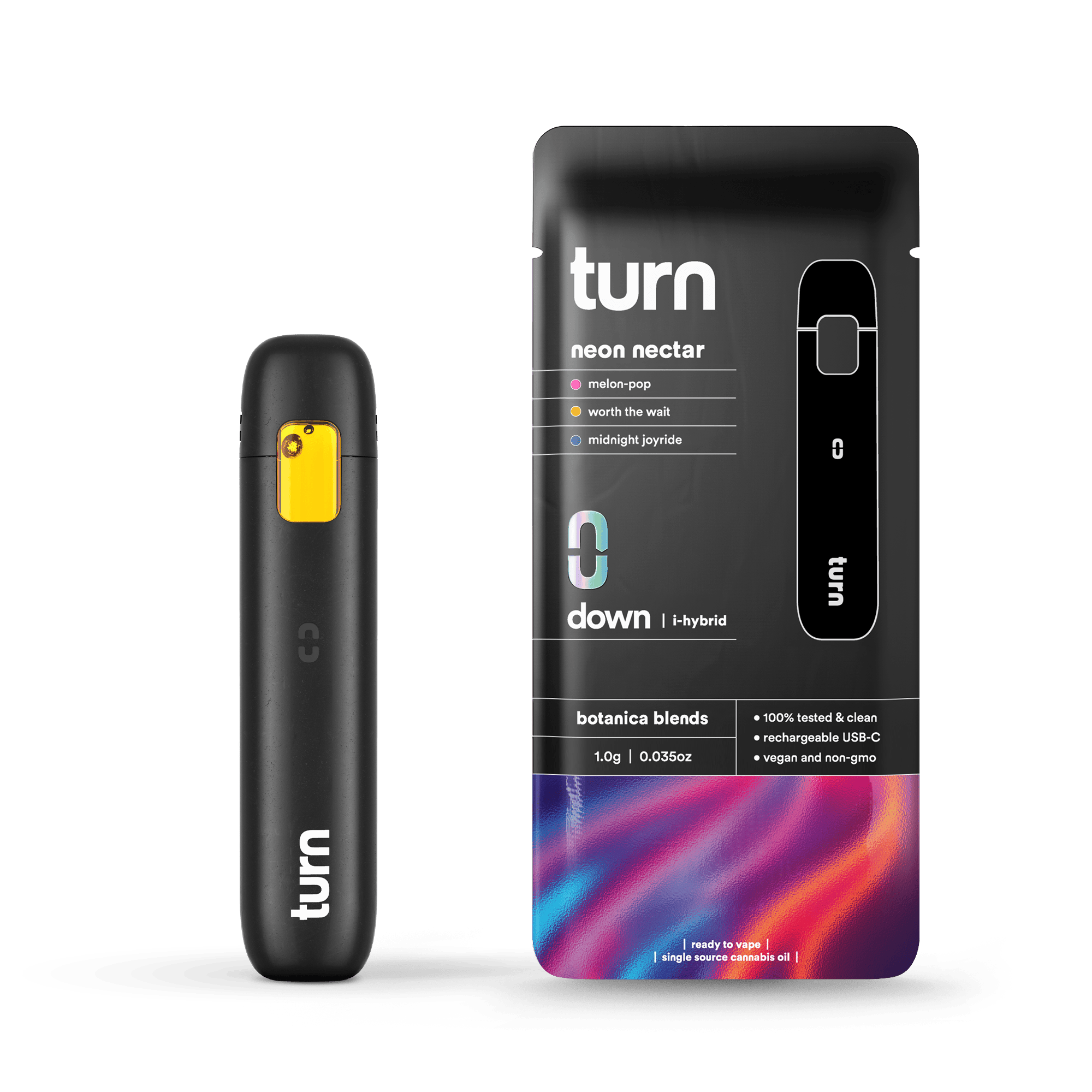 turn - Neon Nectar | Botanica Blends | AIO | Indica-Hybrid | turnpen | 1g - 1