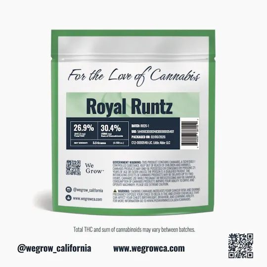 We Grow - Royal Runtz | Big Buds | 3.5g - 1