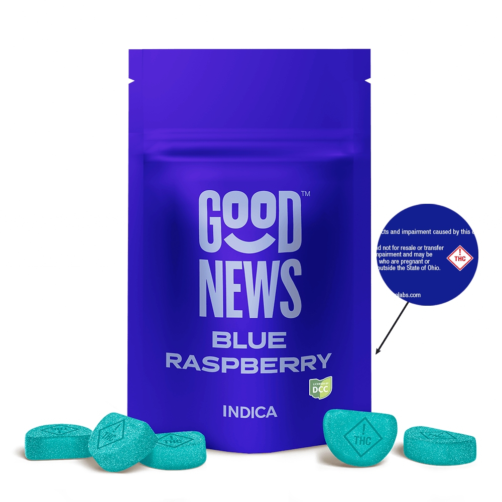 Good News - Blue Raspberry Gummies | 100mg | 10ct | 10mg/ea - 1