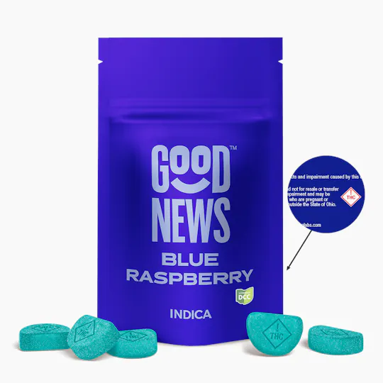 Good News - Blue Raspberry Gummies | 100mg | 10ct | 10mg/ea - 1