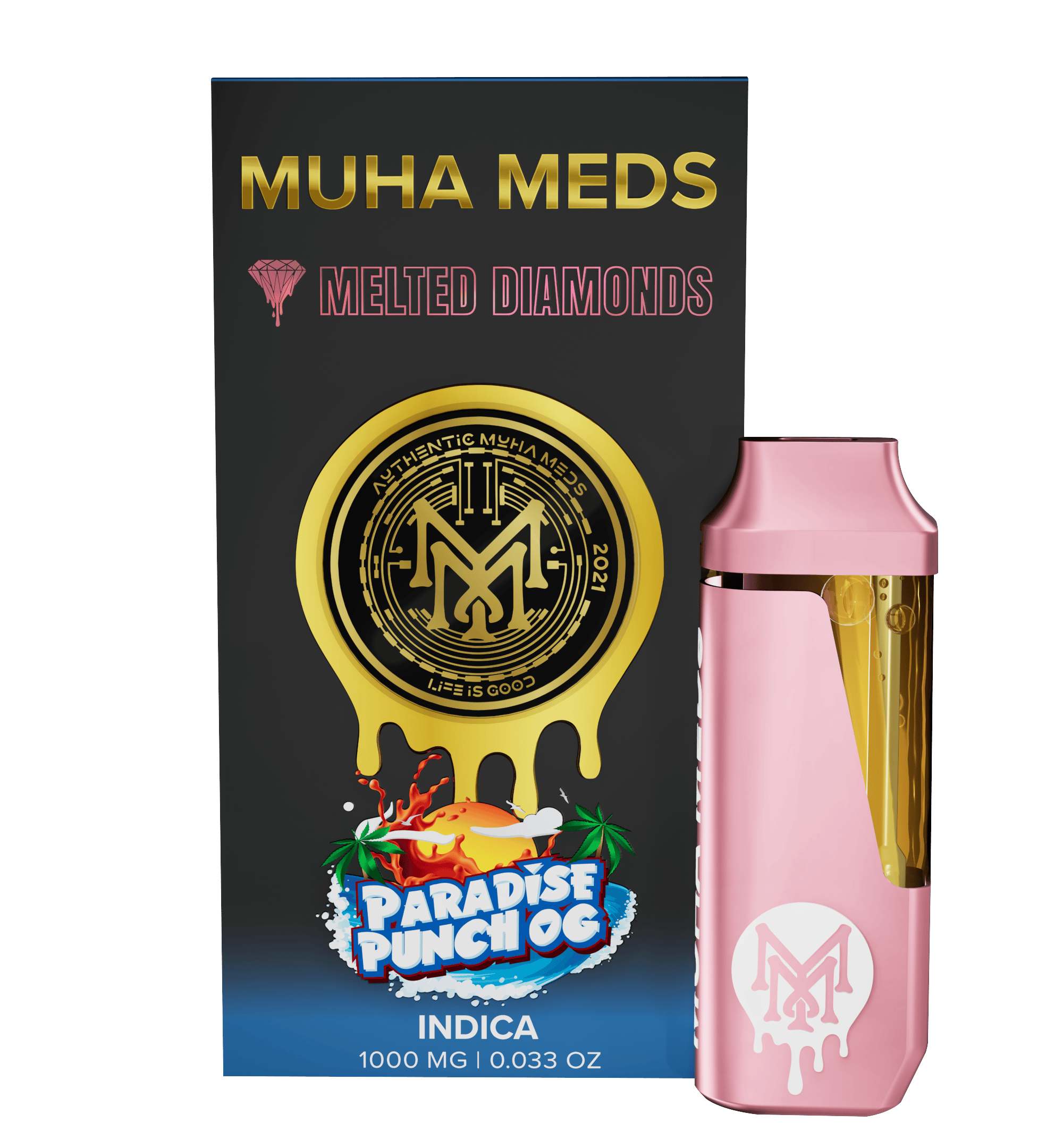 Muha Meds - Muha Meds | Paradise Punch OG | Melted Diamonds Disposable | 1g - 1