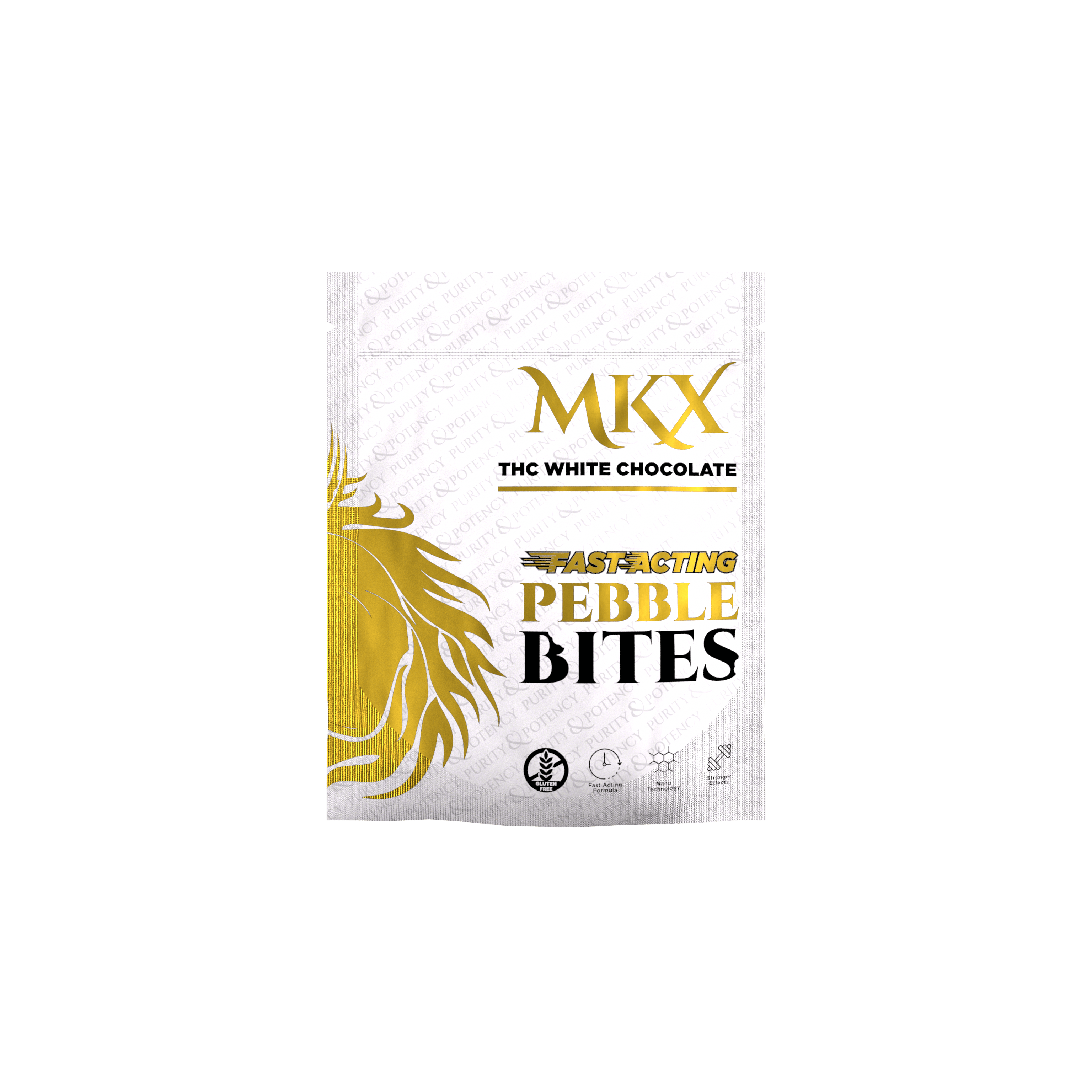 MKX Oil Co - Fast Acting | Pebble White Chocolates | 100mg | 2ct | 50mg/ea - 1