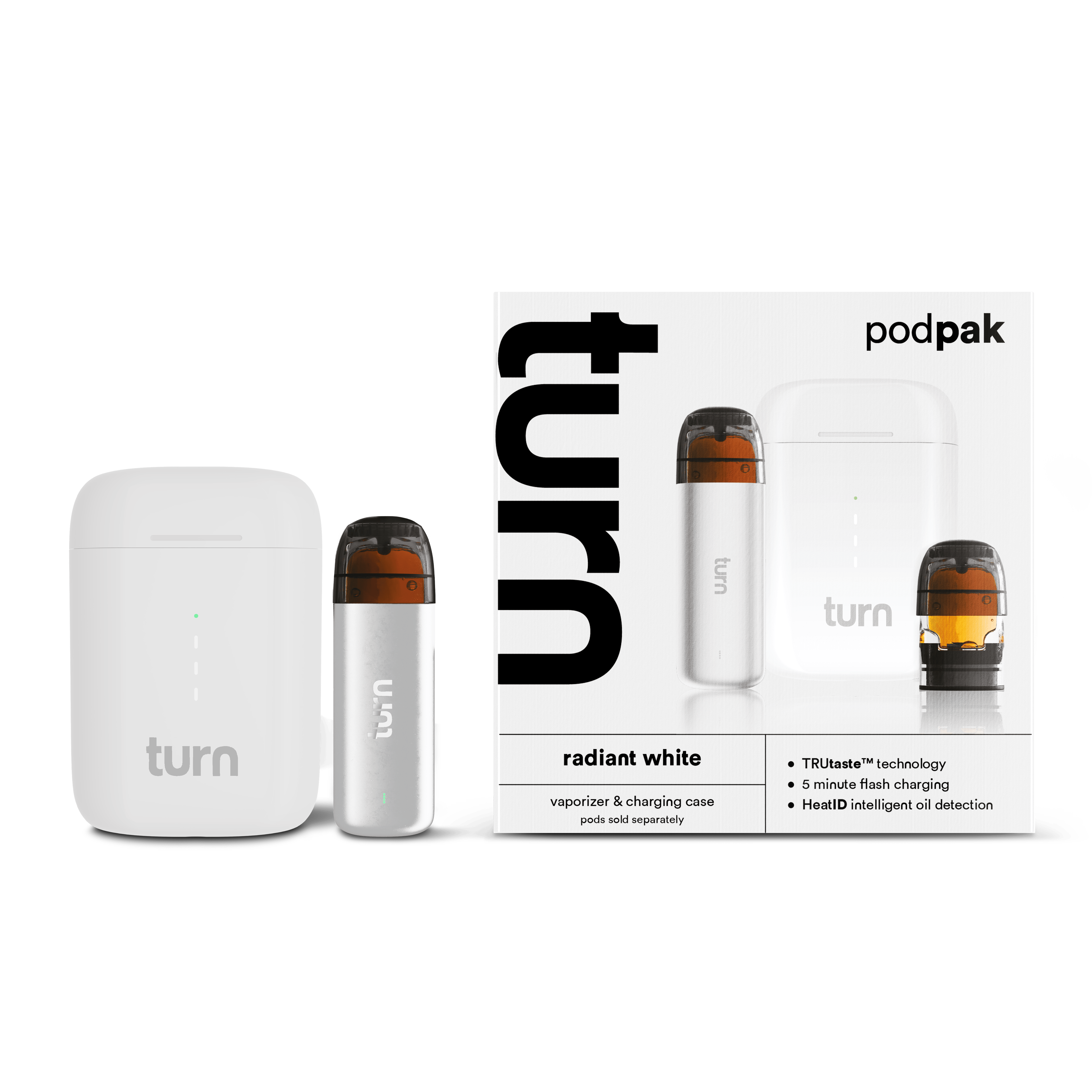turn - White Podpak | Battery - 1