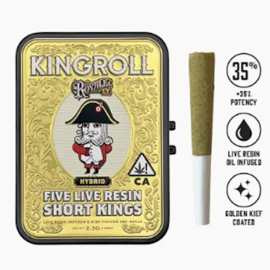 Kingroll - Kingroll Royale | Banana OG | Infused Minis | 0.5g each | 5pk - 1