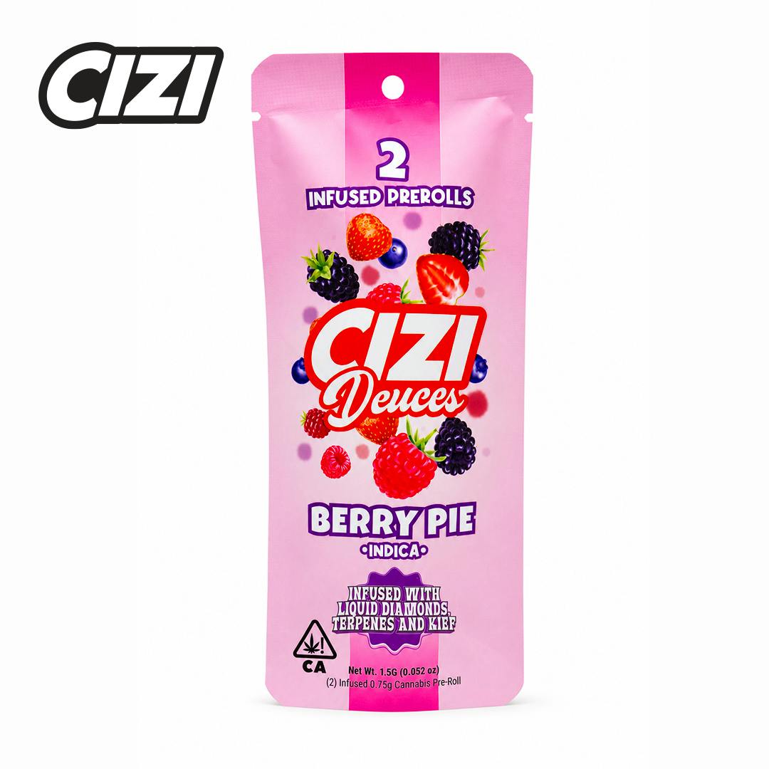 Cizi - Berry Pie | Deuces Infused Joints | 0.75g each | 2pk - 1