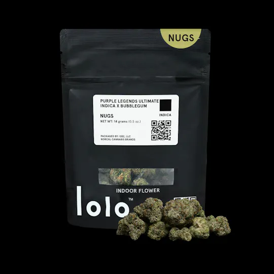 lolo - Purple Legends Ultimate Indica + Bubblegum | Indoor Buds | 14g - 1