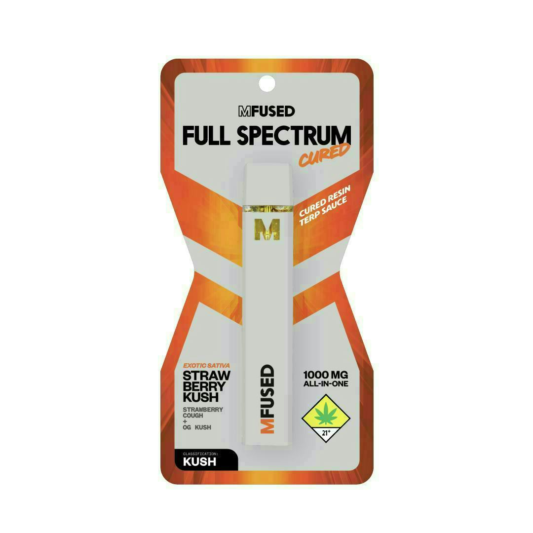 Super Fog by MFused - Strawberry Kush | Full Spectrum Cured Disposable | 1g - 1
