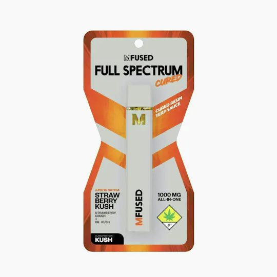 Super Fog by MFused - Strawberry Kush | Full Spectrum Cured Disposable | 1g - 1