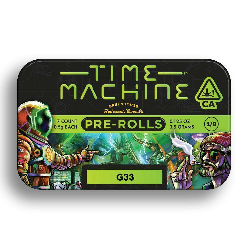 Time Machine - G33 | Pre-Rolls | 0.5g each | 7pk - 1