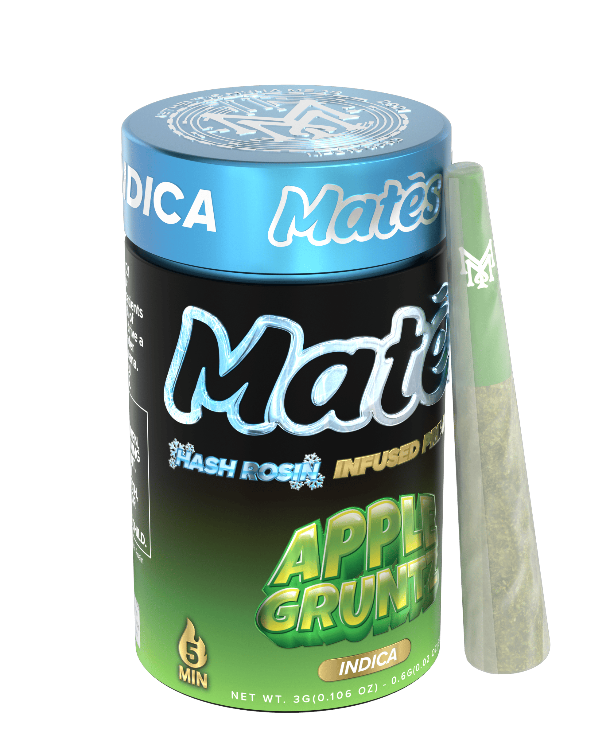 Muha Meds - Apple Gruntz | Infused Joints | 0.6g each | 5pk - 1