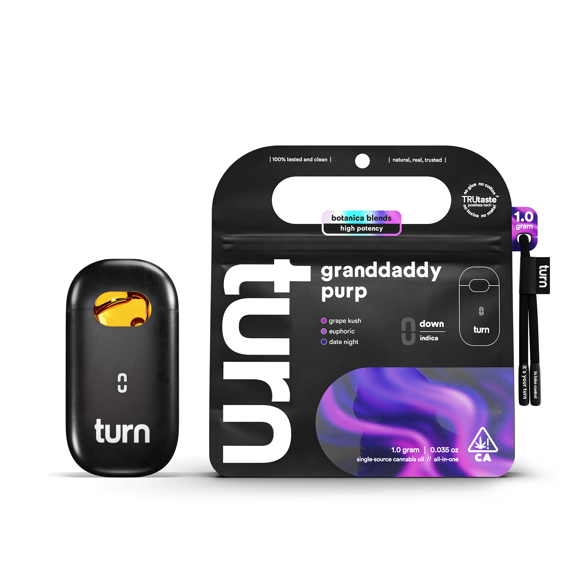 turn - Granddaddy Purp | Botanica Blends | AIO | Indica (4) - 1