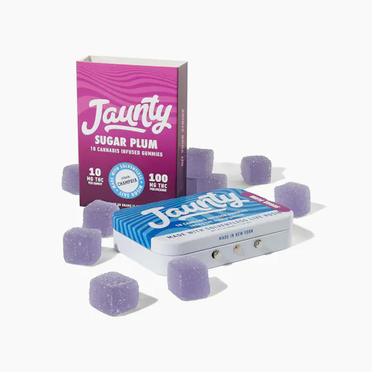 Jaunty - Sugar Plum Live Rosin Gummies | 100mg | 10ct | 10mg/ea - 1