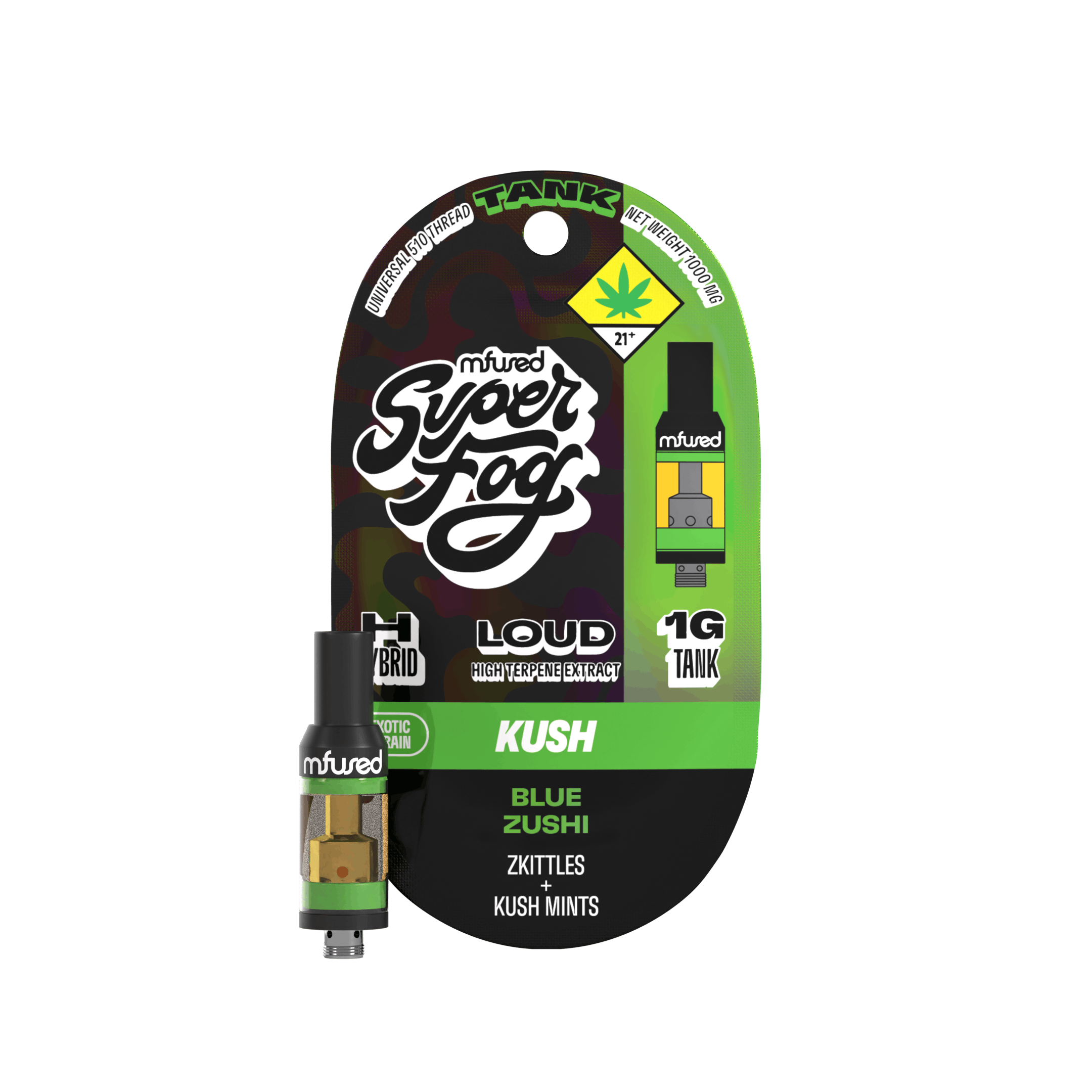 Super Fog by MFused - Blue Zushi | LOUD High Terpene Extract Tank Cartridge | 1g - 1