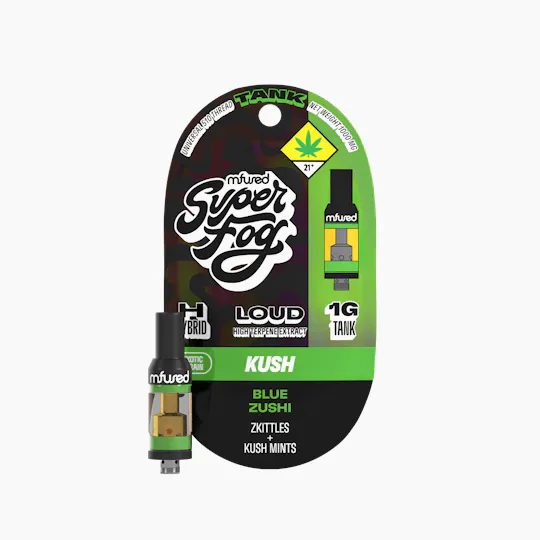 Super Fog by MFused - Blue Zushi | LOUD High Terpene Extract Tank Cartridge | 1g - 1