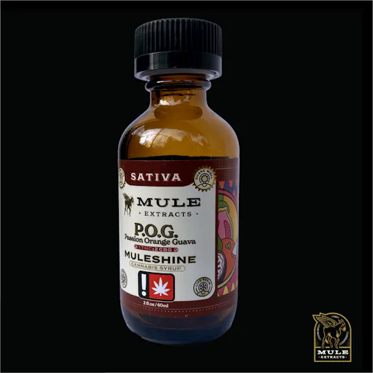 Mule Extracts - POG Muleshine | Infused Syrup | 500mg THC:1000mg CBG | 60ml - 1