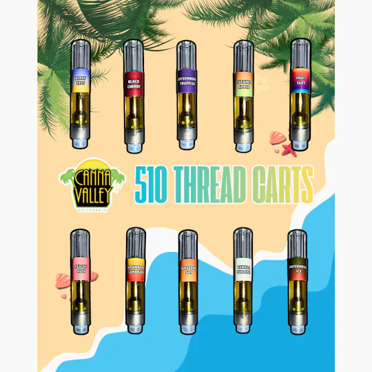 Canna Valley - Canna Valley - Vanilla Pudding - 1g 510 Thread Vape - Hybrid - 1