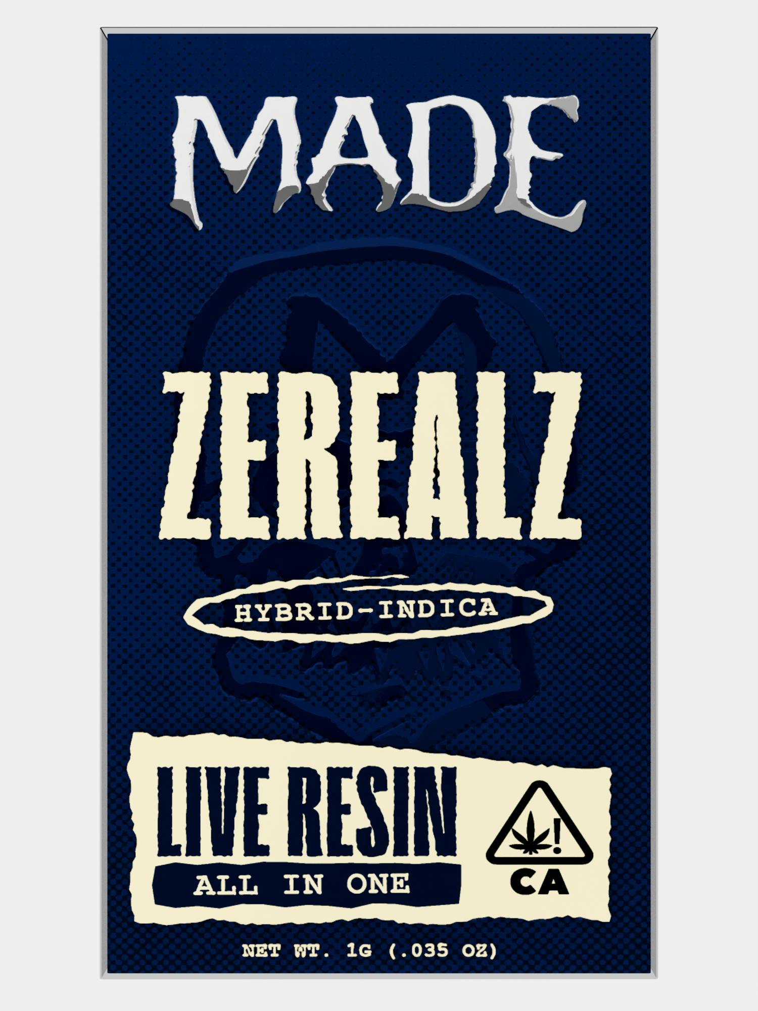 MADE - MADE | Zerealz | Live Resin AIO | 1G - 1