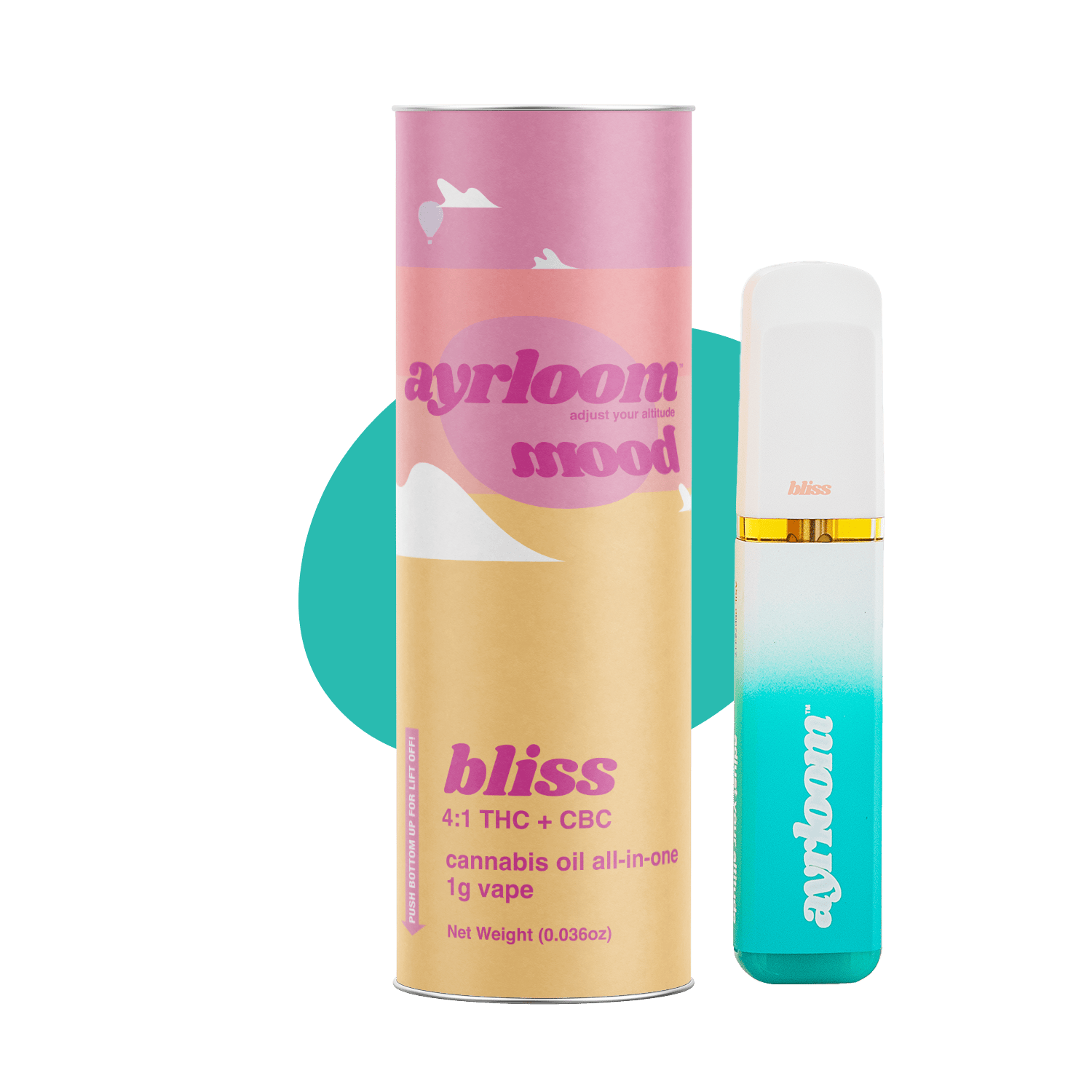 ayrloom - Mood Bliss | Disposable | 1g | THC : CBC - 1