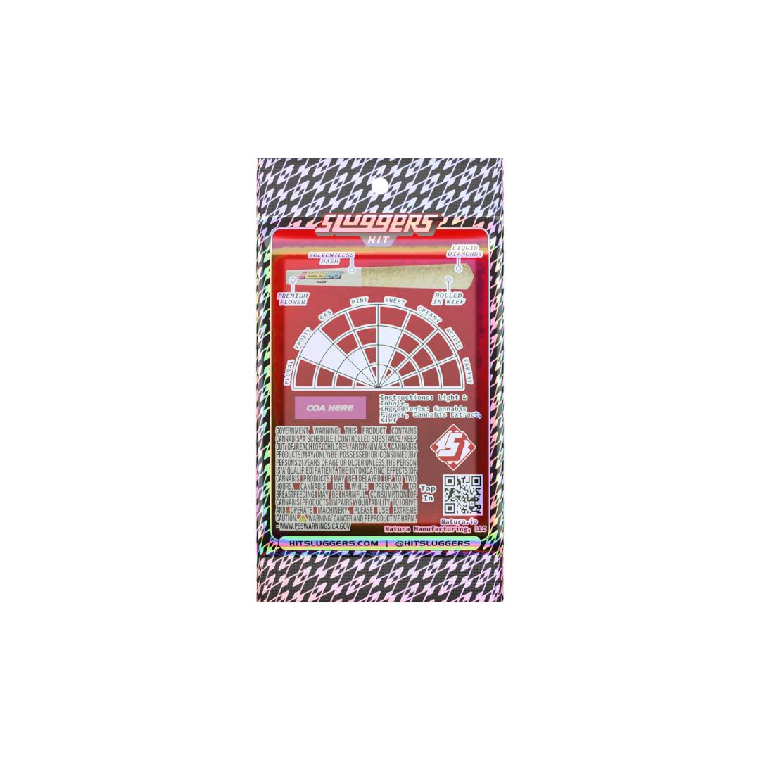 Sluggers Hit - Sluggers x Backpack Boyz - Infused Preroll 3.5g 5pk - Black Cherry Gelato - 1