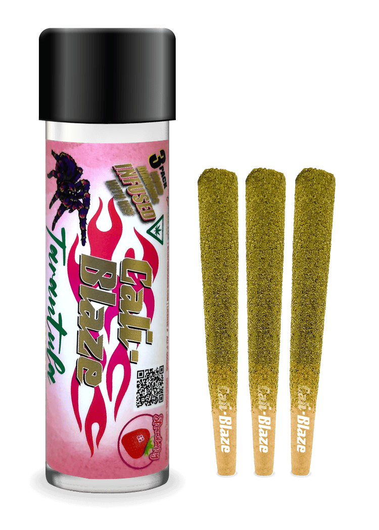 Cali-Blaze - Cali-Blaze | Strawberry | Tarantula Infused Joints | 1g each | 3pk - 1