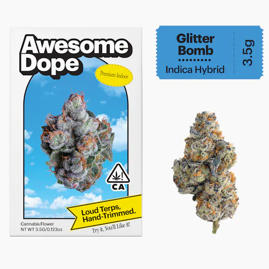 Awesome Dope - Glitter Bomb | Premium Indoor Big Buds | 3.5g - 1