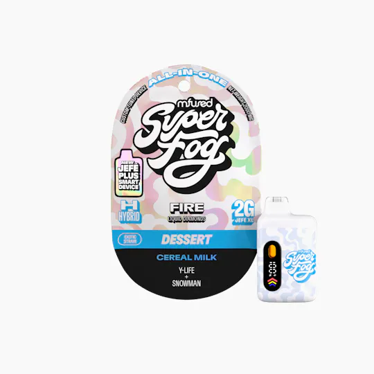 Super Fog by MFused - Cereal Milk | FIRE Liquid Diamonds Jefé Plus Disposable | 2g - 1