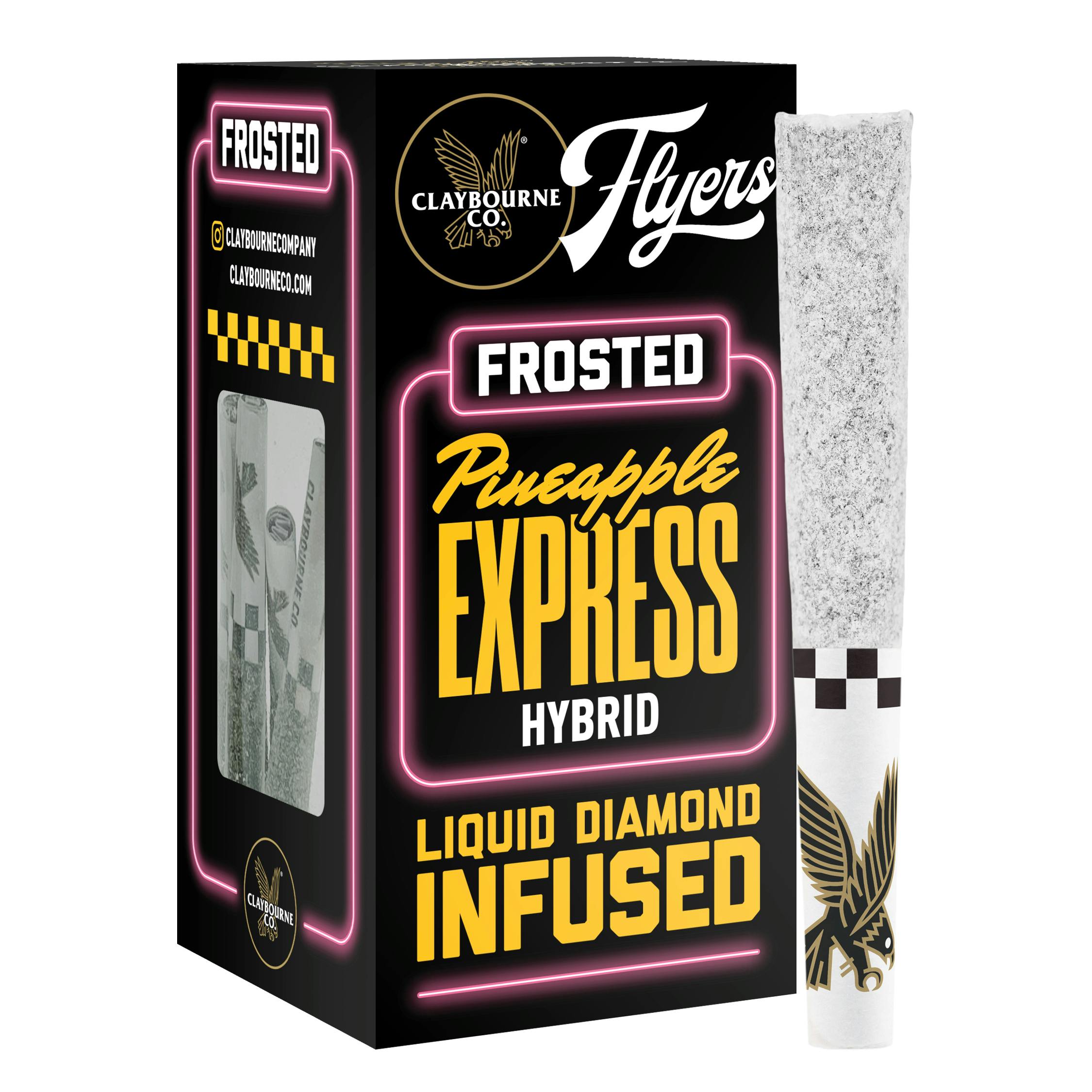Claybourne Co. - Pineapple Express (2.5g) - Diamond Frosted Flyers Pre-Rolls - 1