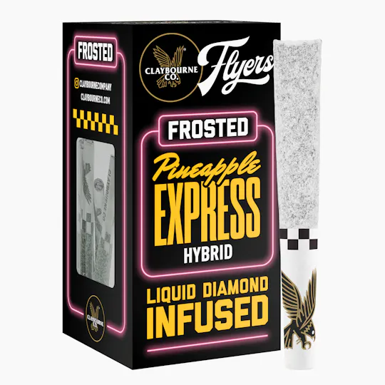 Claybourne Co. - Pineapple Express (2.5g) - Diamond Frosted Flyers Pre-Rolls - 1
