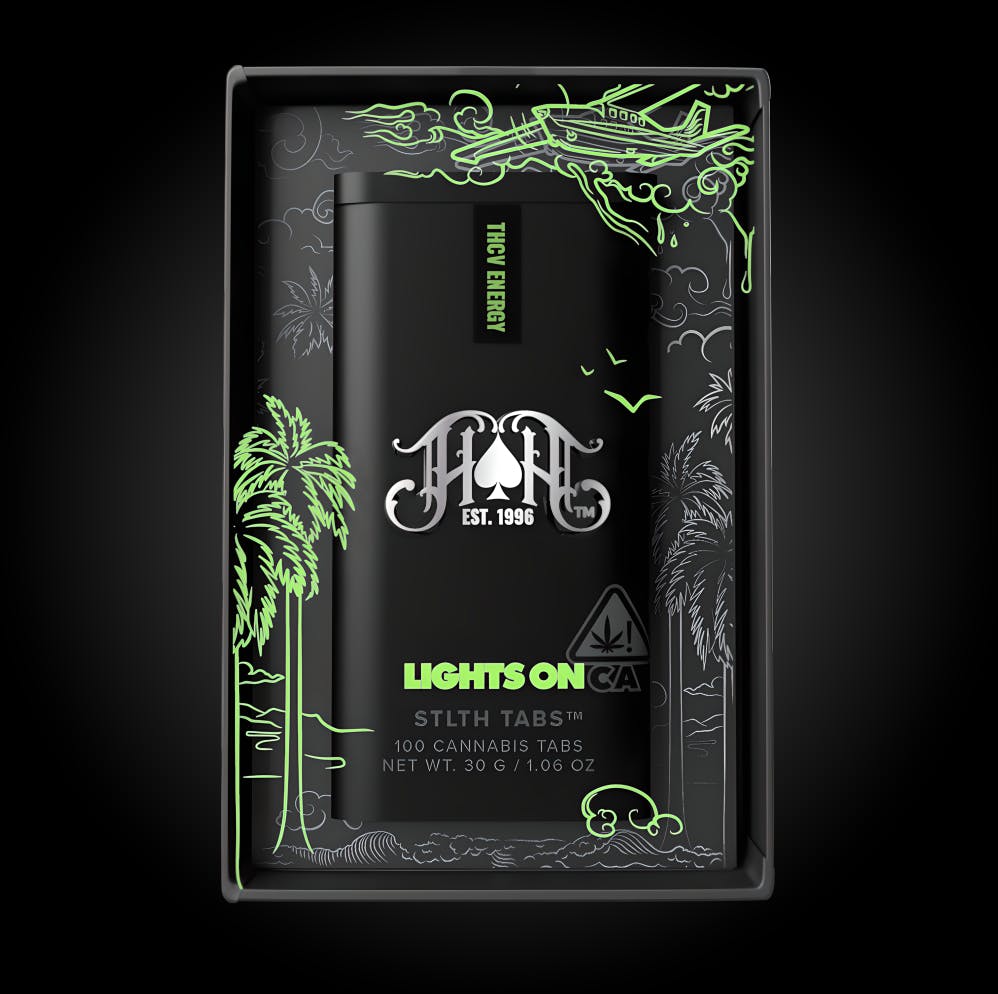 Heavy Hitters - Lights On | THCV Energy | Stlth Tablets | 1000mg THC | 100ct | 10mg/ea - 1