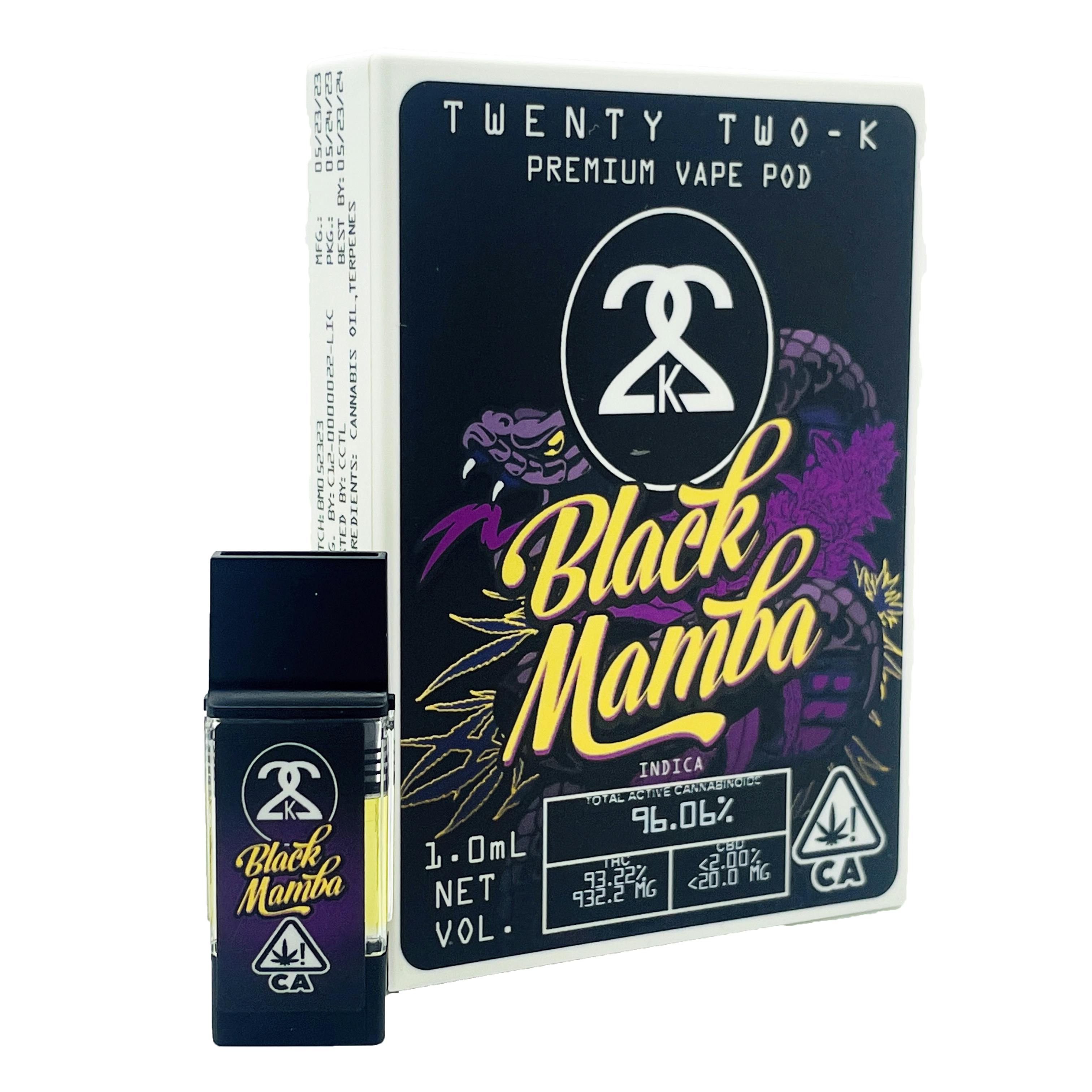 Twenty Two K / 22k - 22K - Black Mamba 1.0ml POD - 1