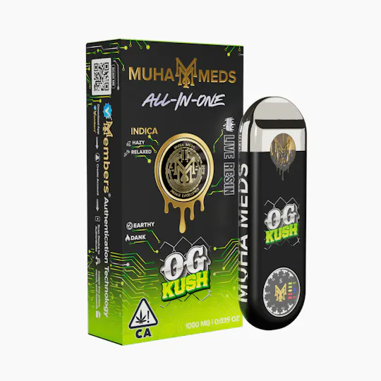 Muha Meds - Muha Meds | OG Kush | Live Resin Disposable | 1g - 1