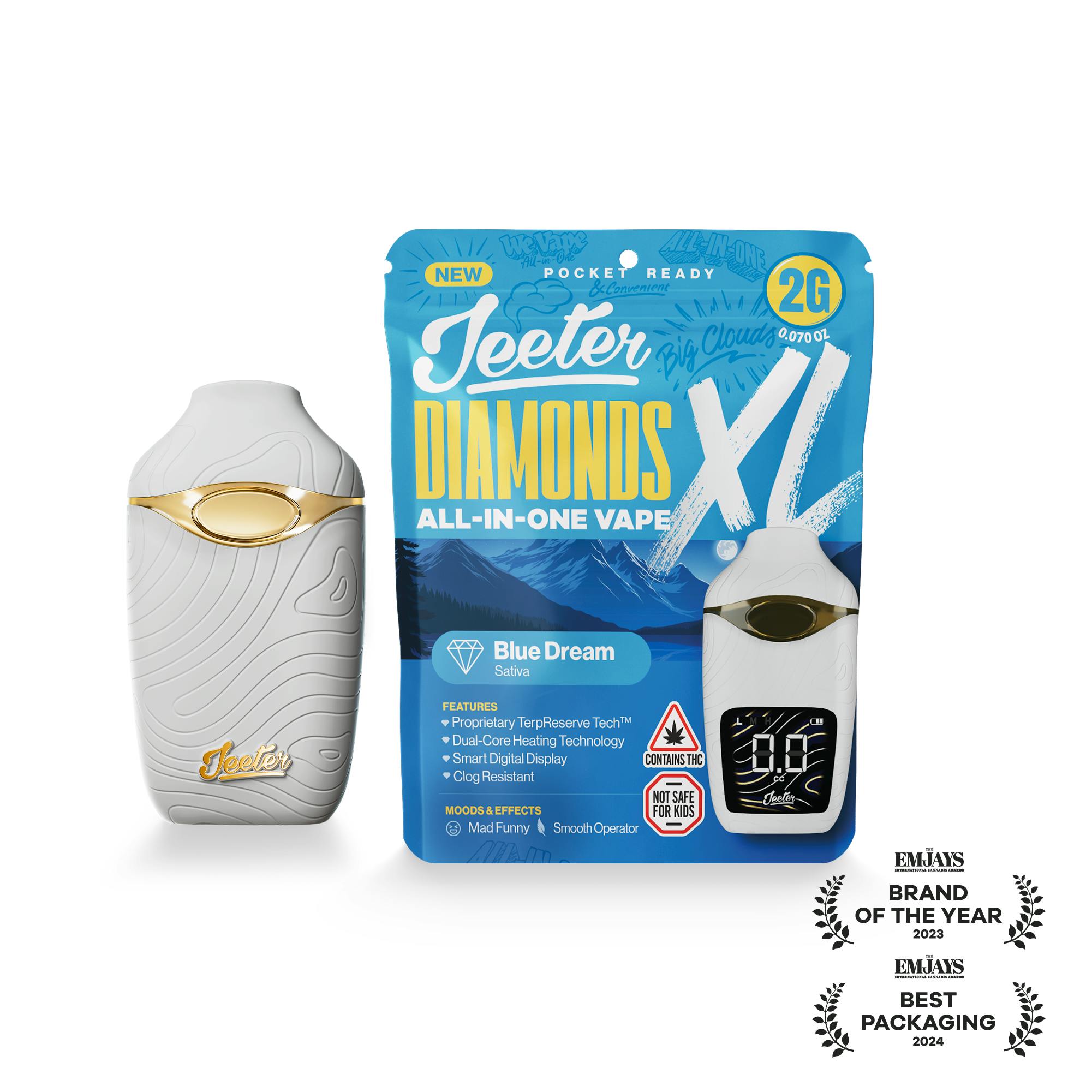 Jeeter - Jeeter | Blue Dream | Diamonds XL 2G All-In-One Vape - 1