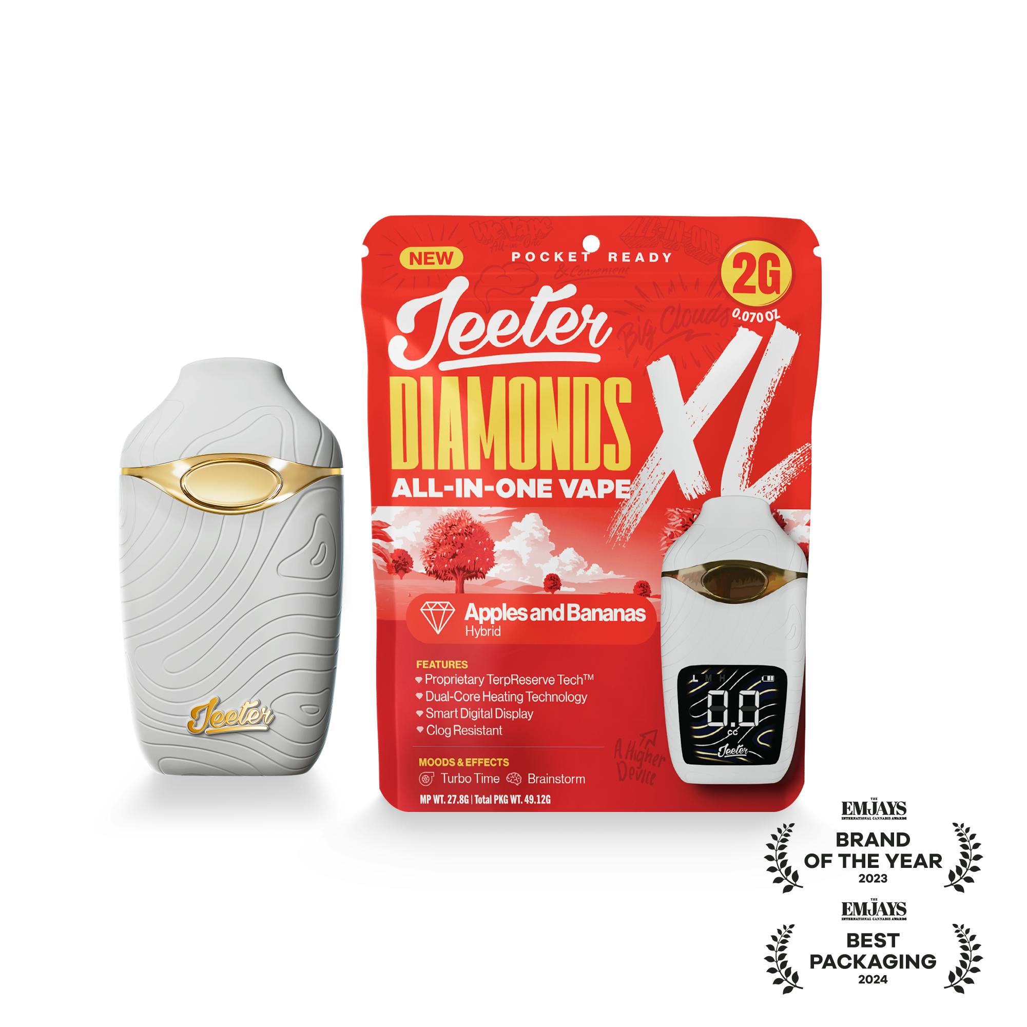 Jeeter - Jeeter | Apples and Bananas | Diamonds XL 2G All-In-One Vape - 1