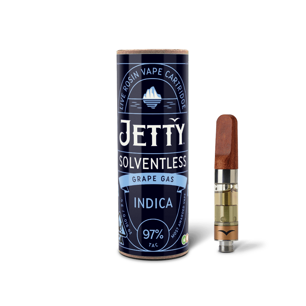 Jetty Extracts - Grape Gas | Live Rosin Cartridge | 0.5g - 1