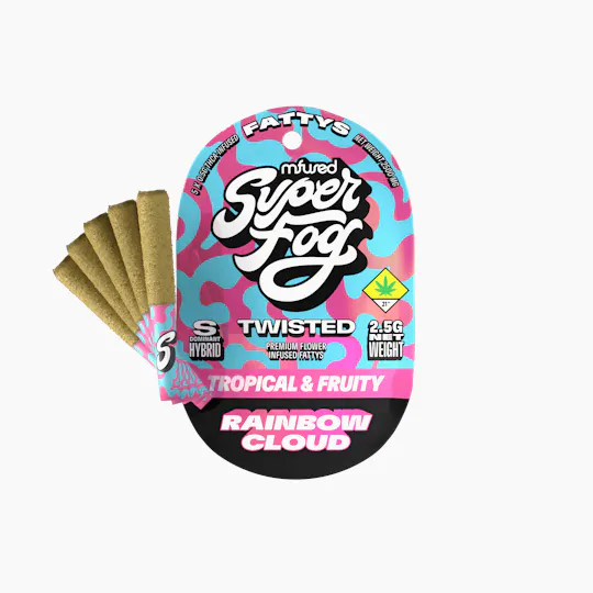 Super Fog by MFused - Rainbow Cloud | TWISTED Fatty's Infused Minis | 0.5g each | 5pk - 1