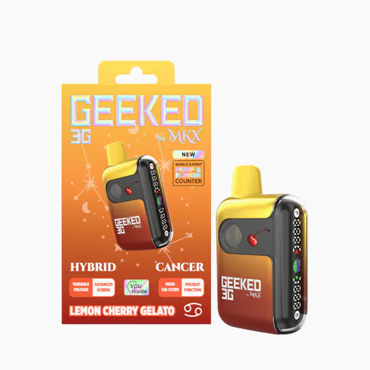 MKX Oil Co - Lemon Cherry Gelato | Geeked Disposable | 3g - 1