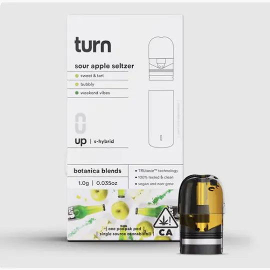 turn - Sour Apple Seltzer | Botanica Blends | Sativa-Hybrid - 1