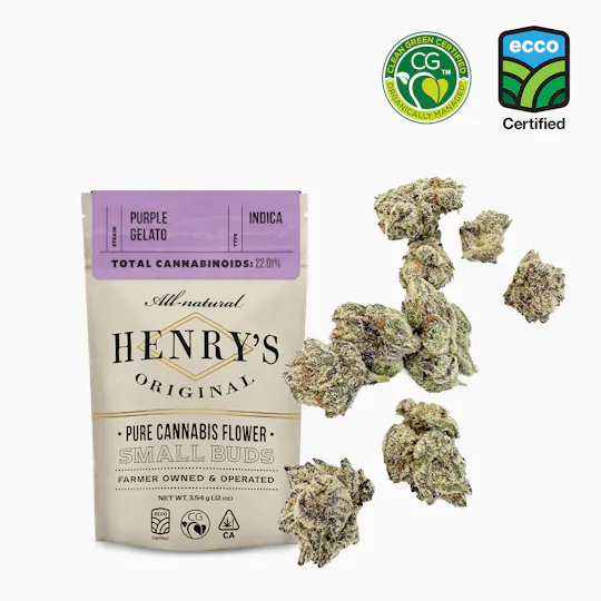 Henry's Original - Henry's Original | Purple Gelato | Pouch Small Buds | 3.5g - 1