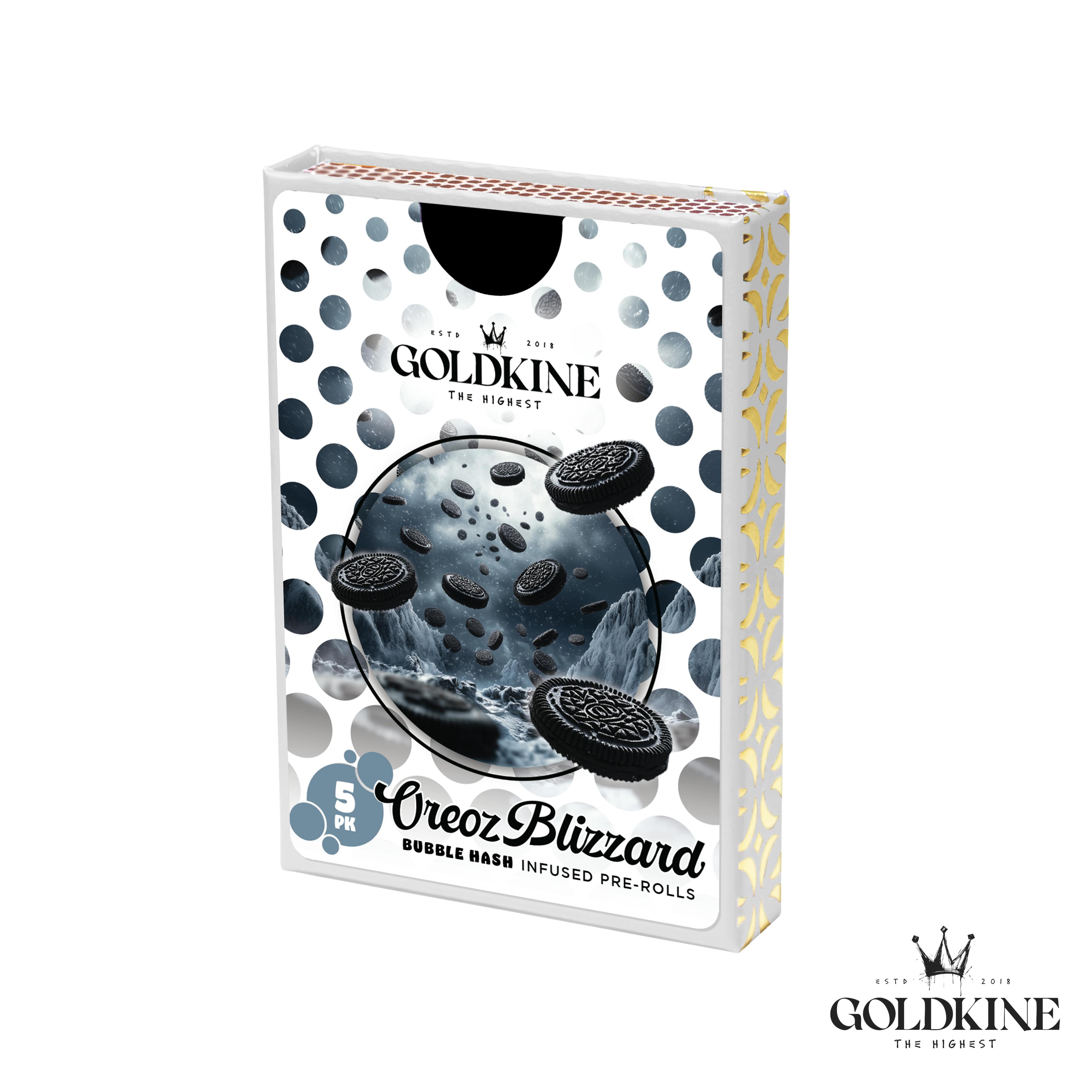 Goldkine - Goldkine Bubble Hash Infused Pre Roll 5 Pack | Oreo Blizzard - 1
